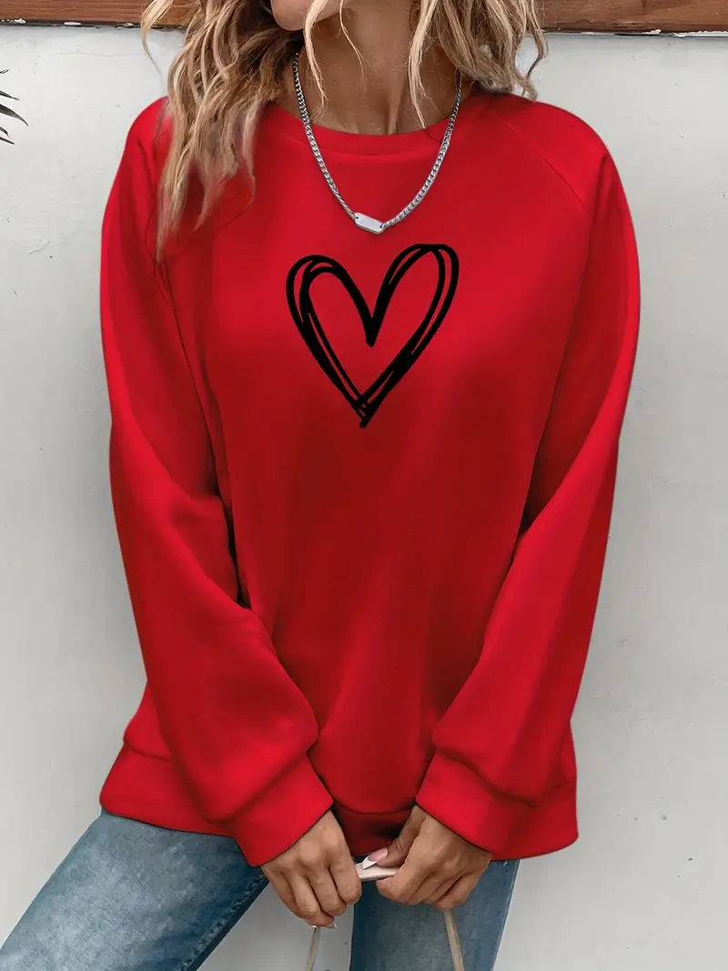 ADDISON™ FLEECE-LINED HEART PRINT SWEATSHIRT - Image 7