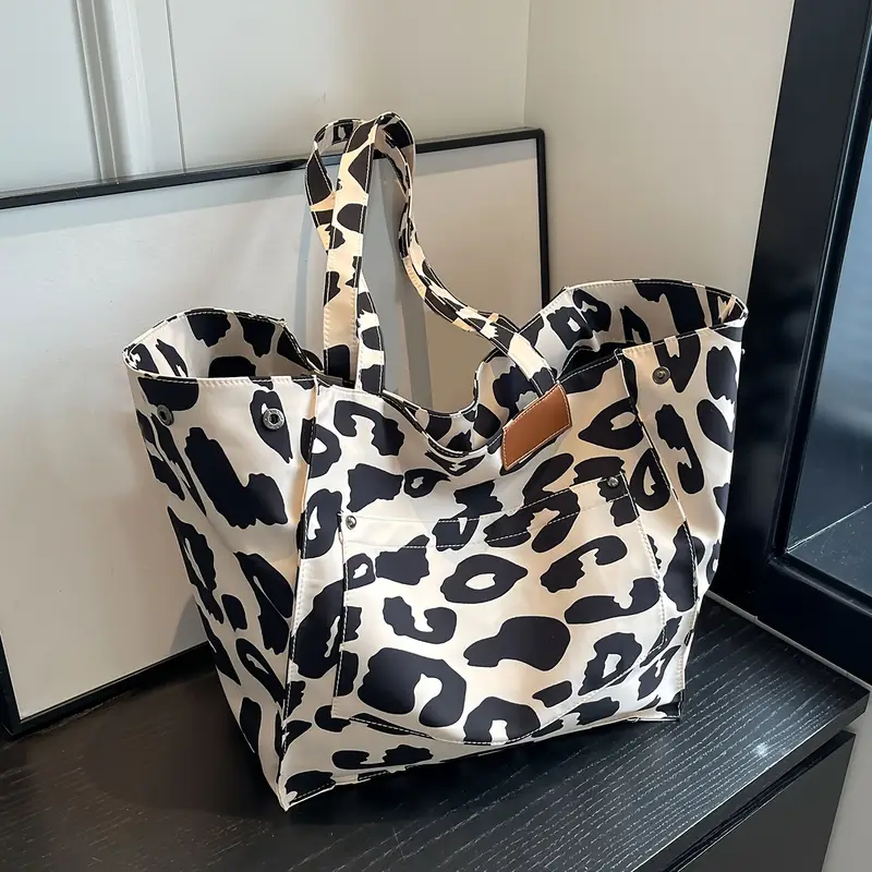 ADELA™ COW PRINT TOTE BAG - Image 11