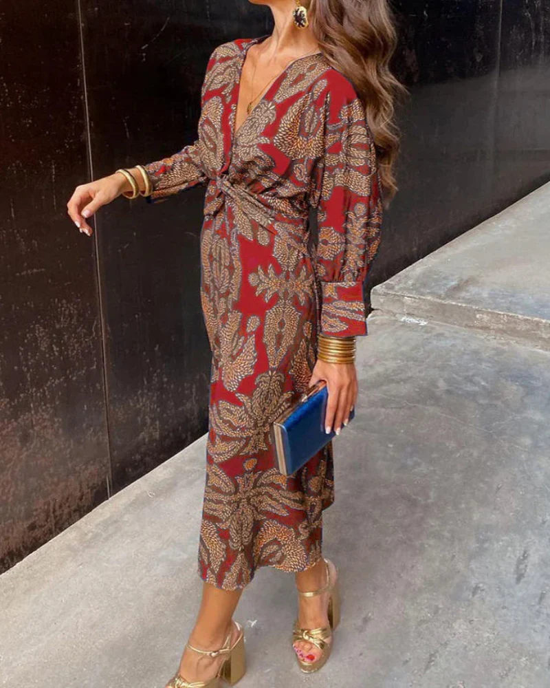 ALÉYA™ – ELEGANT LONG-SLEEVE DRESS FOR PARTIES AND EVENTS - Image 3