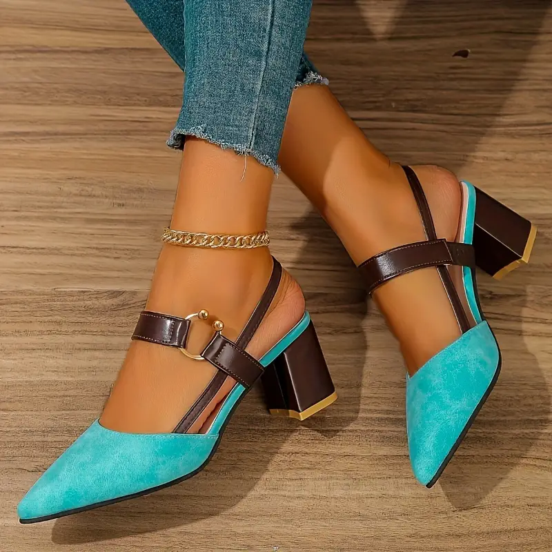 ALIRA™ WOMEN'S POINTED TOE HEELED SANDALS - Image 7