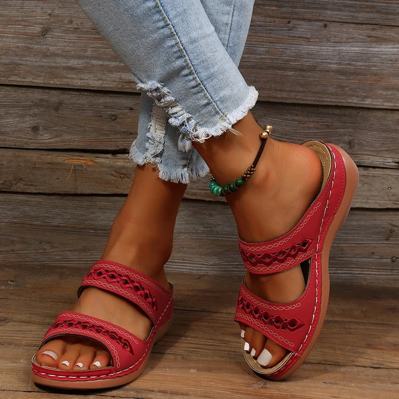 ALYSSON'S™ WOMEN'S THICK ORTHOPEDIC SANDALS - Image 4