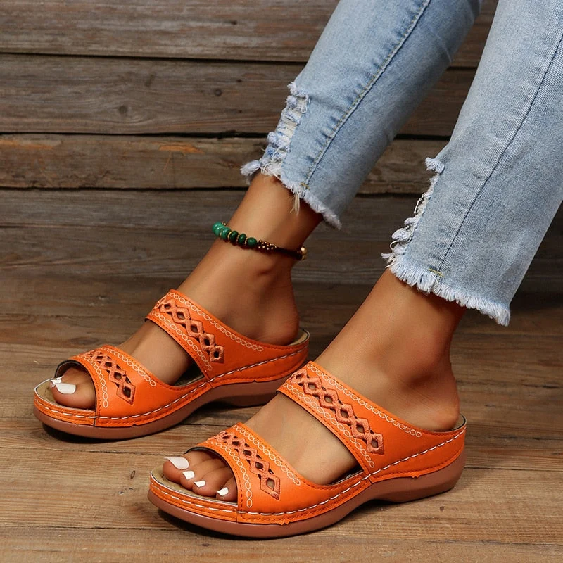 ALYSSON'S™ WOMEN'S THICK ORTHOPEDIC SANDALS - Image 6