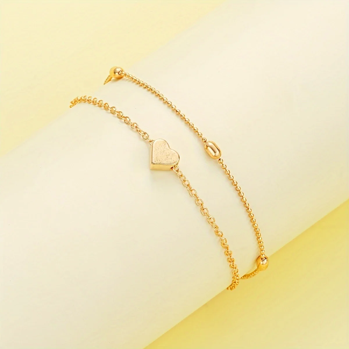 AMORA GLINT™ — 3PCS SIMPLE HEART-SHAPED NECKLACE & BRACELET SET - Image 5