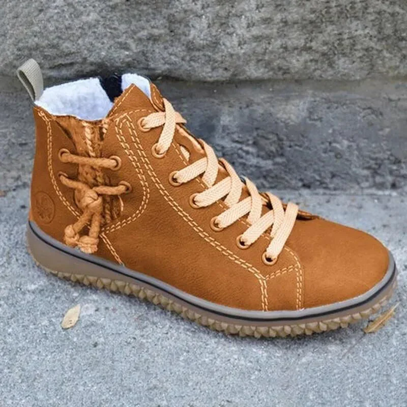 AMY™ WARM FUR ORTHOPEDIC WINTER ANKLE BOOTS - Image 13