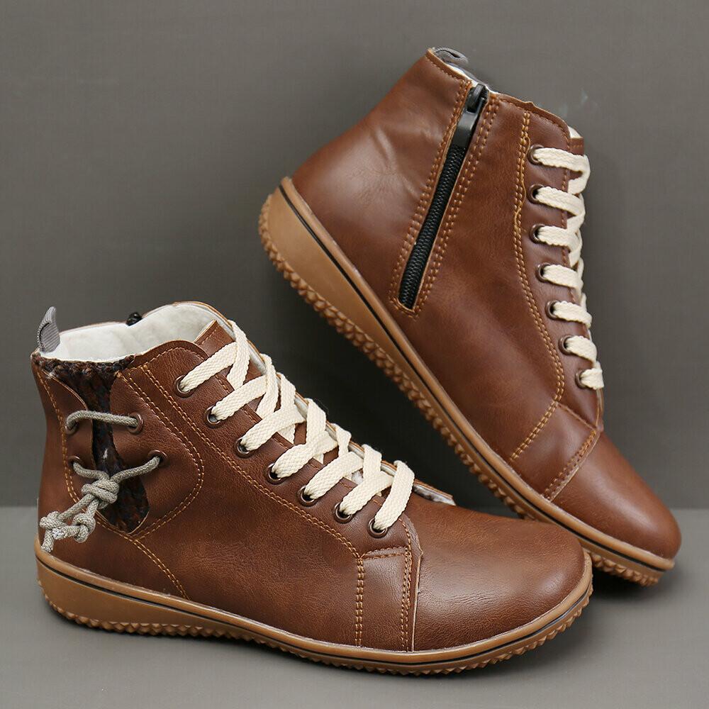 AMY™ WARM FUR ORTHOPEDIC WINTER ANKLE BOOTS - Image 5