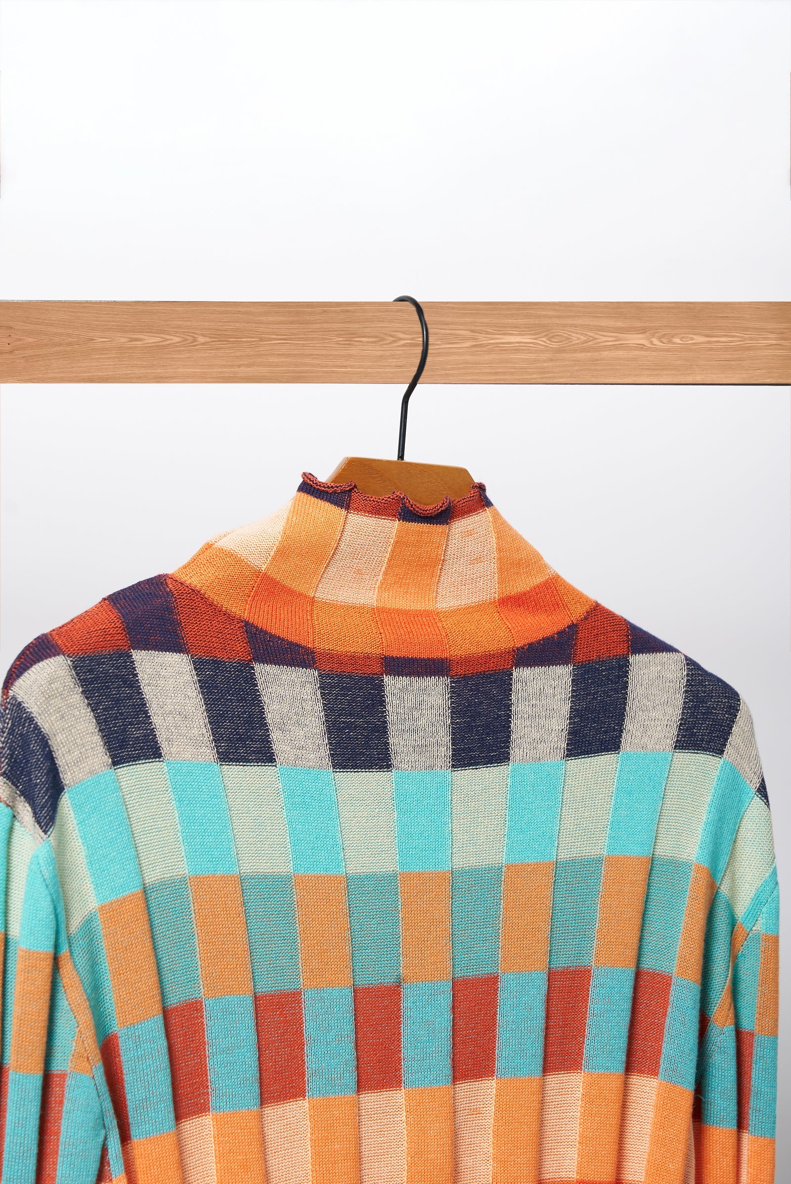 ANAYAH™ – HIGH NECK PATCHWORK ELEGANCE CASHMERE COUTURE