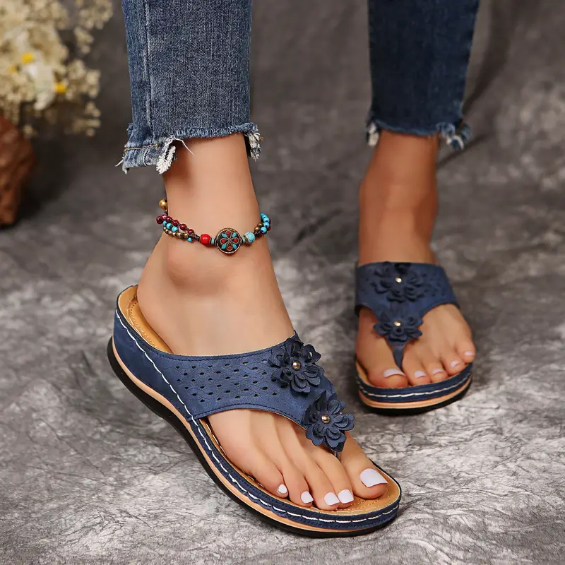 ANGEL™ WOMEN'S FLOWER FLIP FLOPS ORTHO SANDALS - Image 3