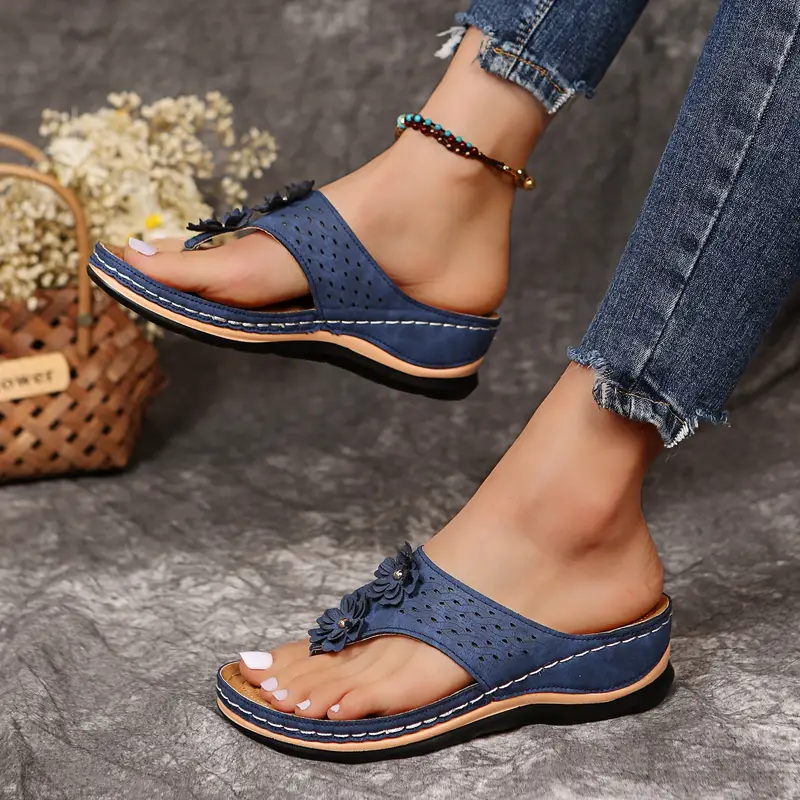 ANGEL™ WOMEN'S FLOWER FLIP FLOPS ORTHO SANDALS - Image 6