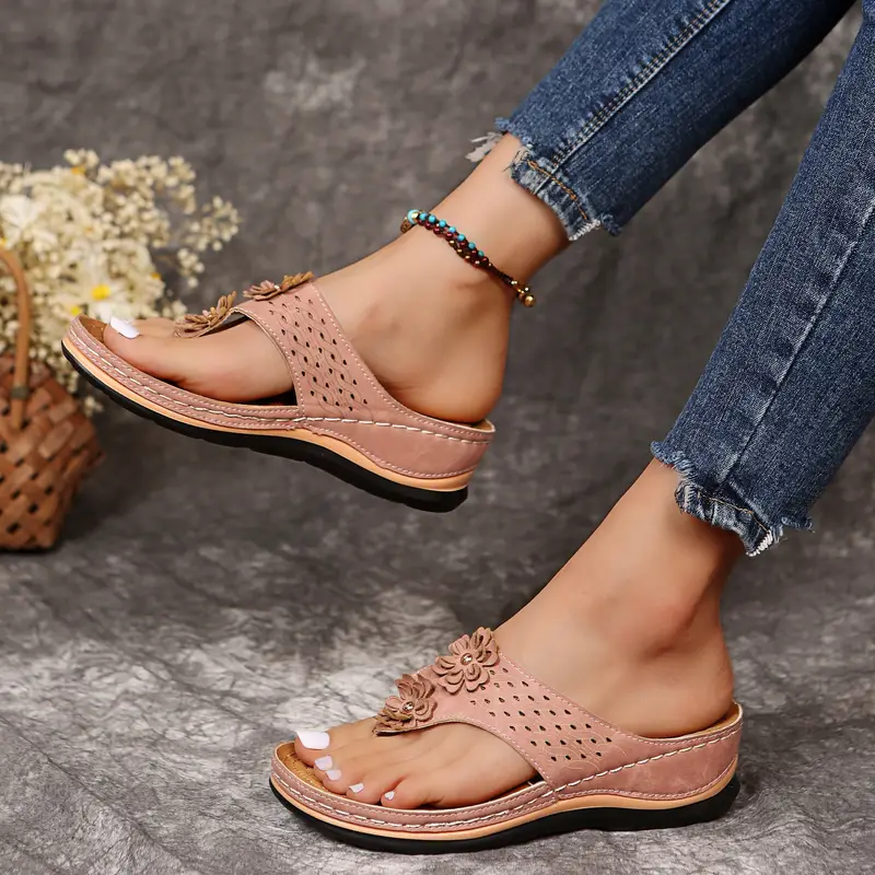 ANGEL™ WOMEN'S FLOWER FLIP FLOPS ORTHO SANDALS - Image 7