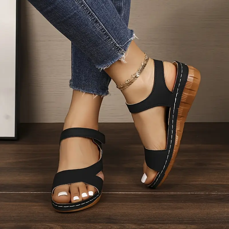 ANIKA™ WOMEN'S OPEN-TOE CASUAL WEDGE SANDALS - Image 8