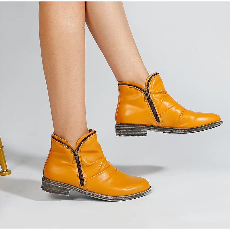 WOMEN ZIPPER WATERPROOF ANKLE-SUPPORT BOOTS 2025 - Image 9