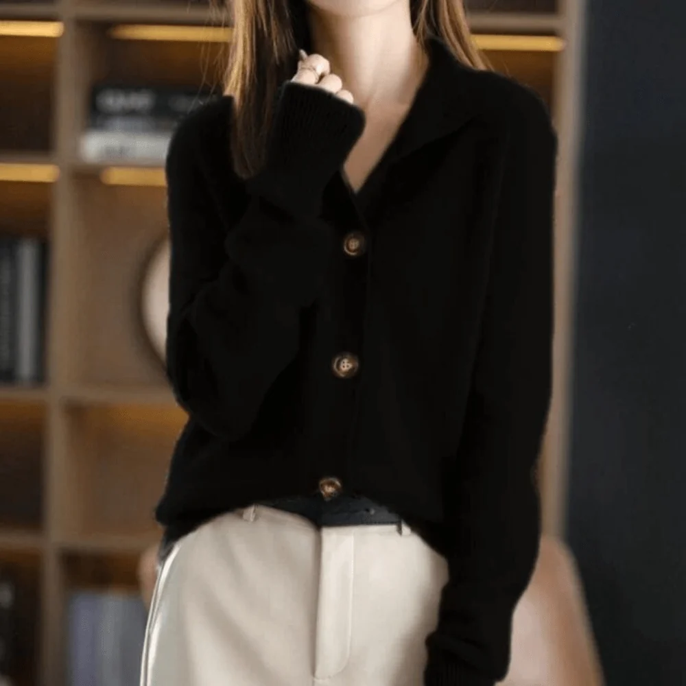 Annette - Knitted Cashmere Vest - Image 4