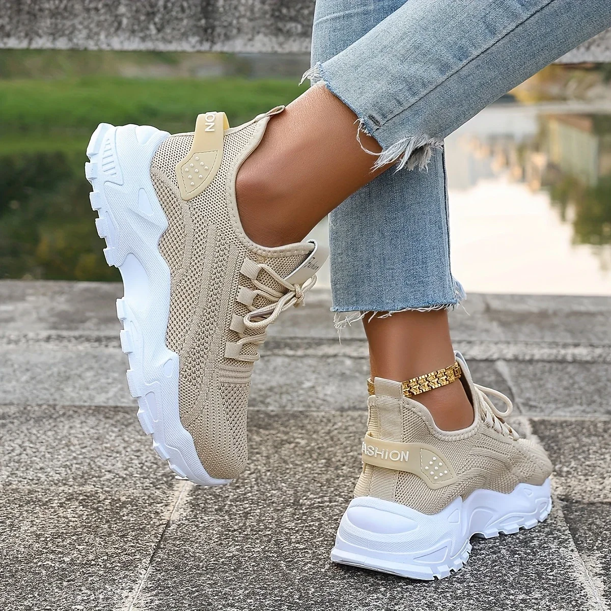ANNIE™ WOMEN'S BREATHABLE KNIT SNEAKERS - Image 8