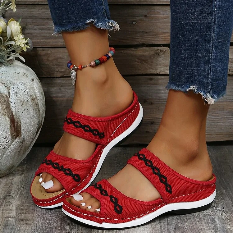 LEATHER ORTHOPEDIC ARCH SUPPORT SANDALS - Image 3