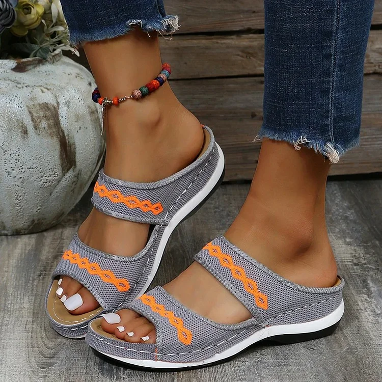 LEATHER ORTHOPEDIC ARCH SUPPORT SANDALS - Image 4
