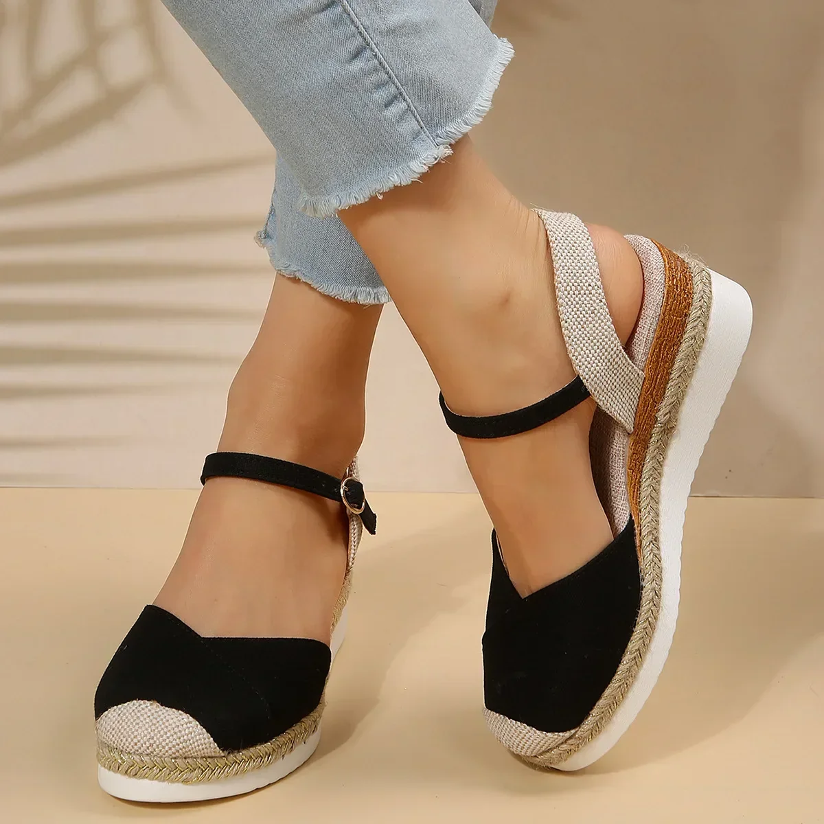 ARINA™ CLOSED TOE ORTHOPEDIC WEDGE SANDALS - Image 2