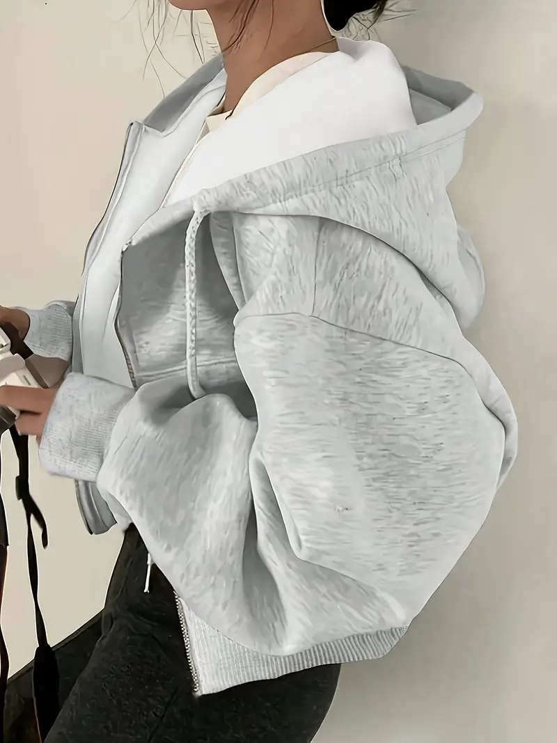 ASTRID™ CASUAL LONG SLEEVE ZIP UP SWEATSHIRT - Image 2