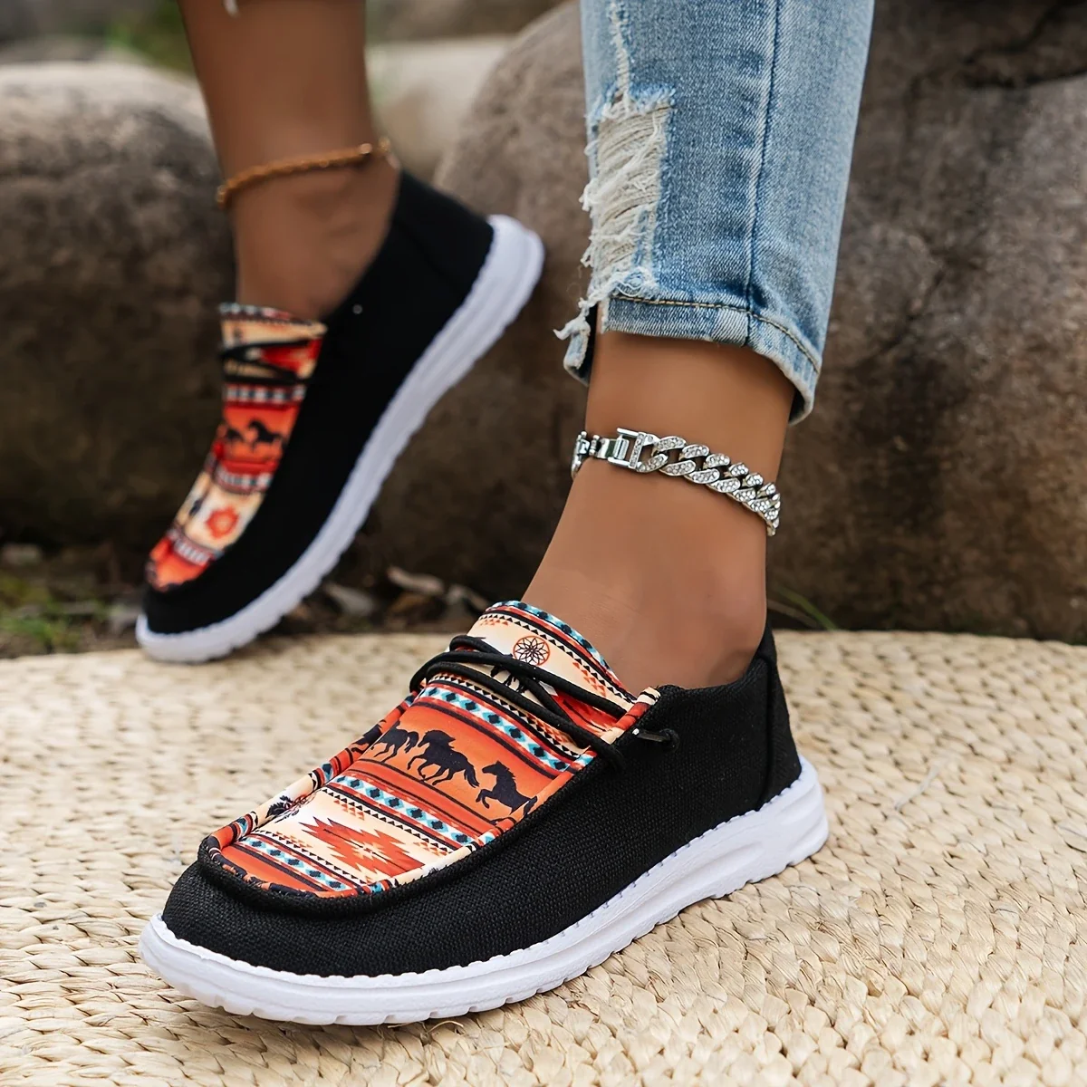 AVA™ WOMEN'S CASUAL SLIP-ON FLAT SNEAKERS - Image 5