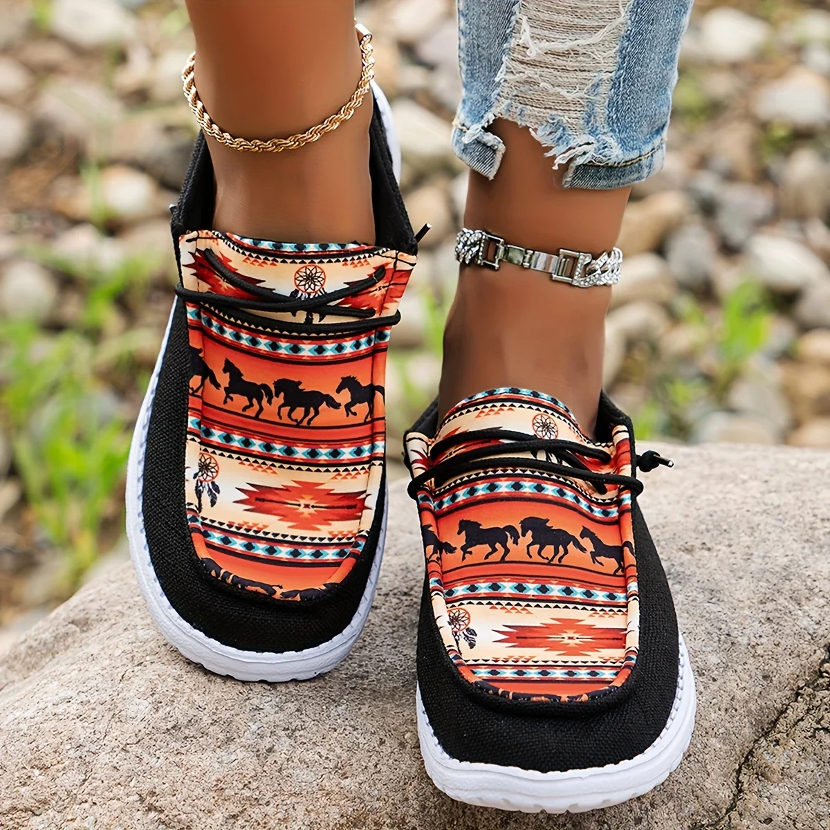 AVA™ WOMEN'S CASUAL SLIP-ON FLAT SNEAKERS - Image 6