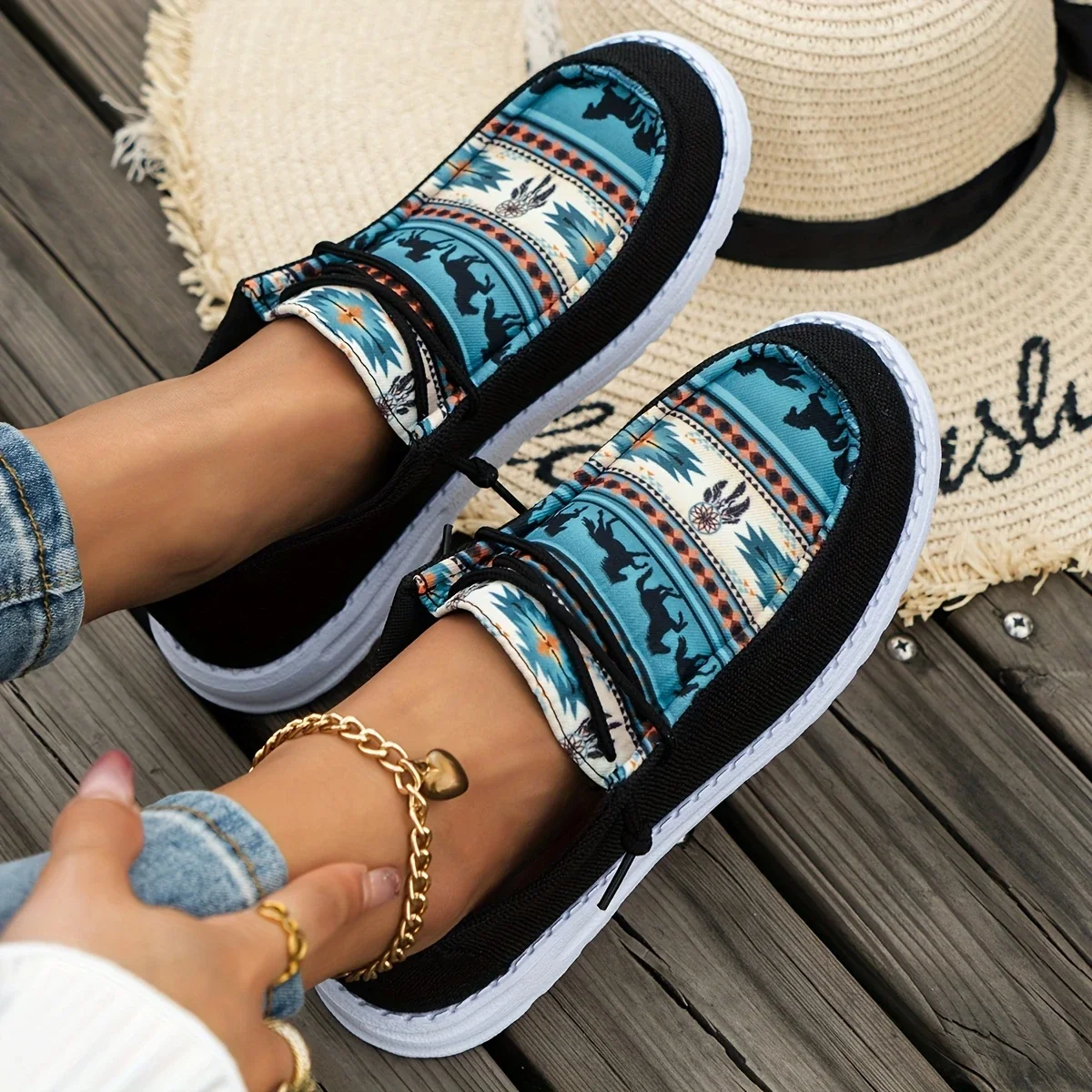AVA™ WOMEN'S CASUAL SLIP-ON FLAT SNEAKERS - Image 9