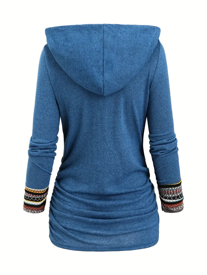 AVRA™ FASHION STRIPED KNIT HOODED SWEATSHIRT - Image 10