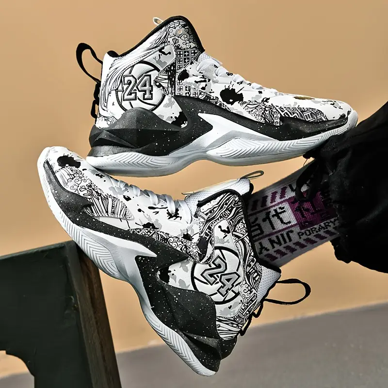 COMFORTABLE HIGH-TOP BASKETBALL SNEAKERS - Image 5
