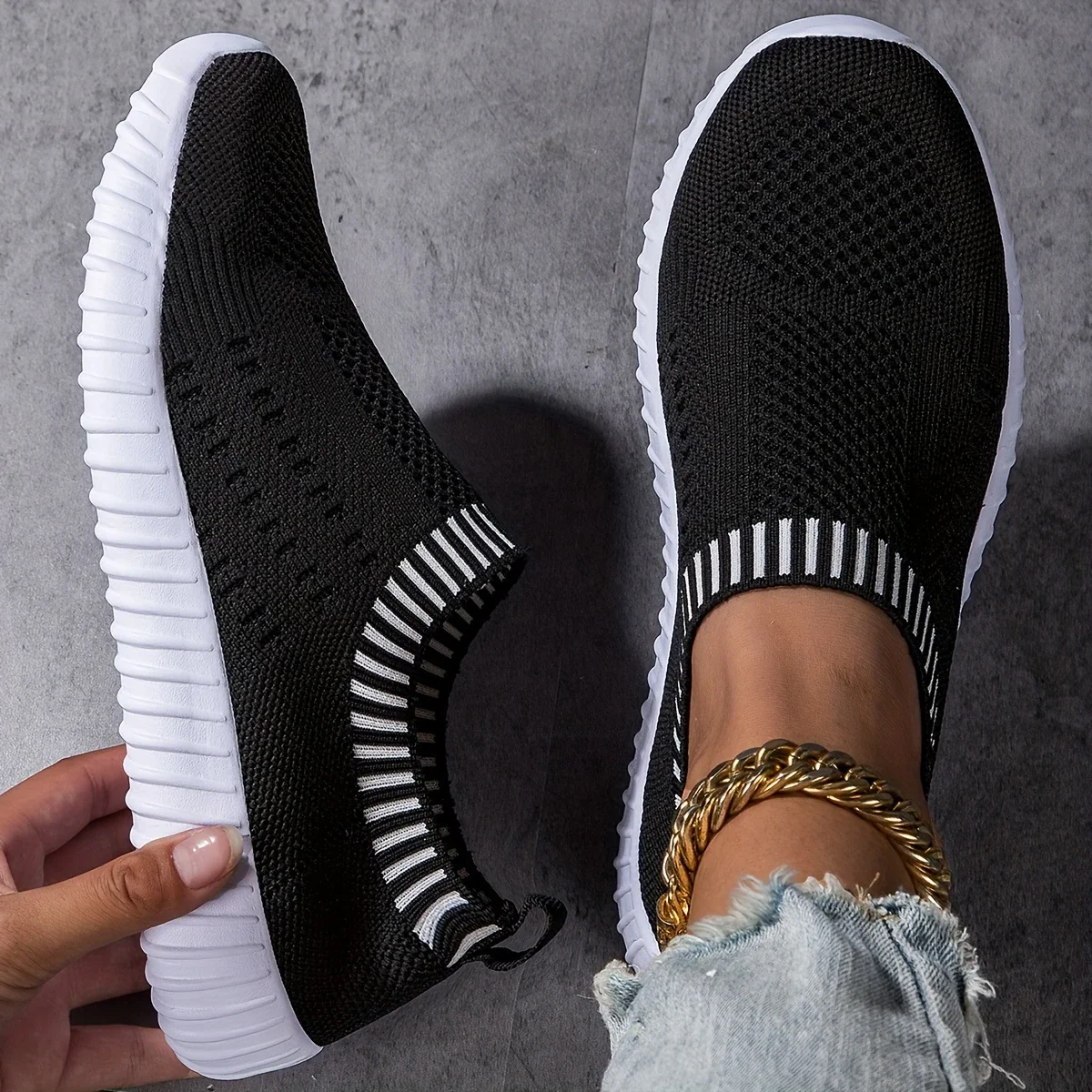 BELLE™ BREATHABLE KNIT ORTHOPEDIC SNEAKERS - Image 8
