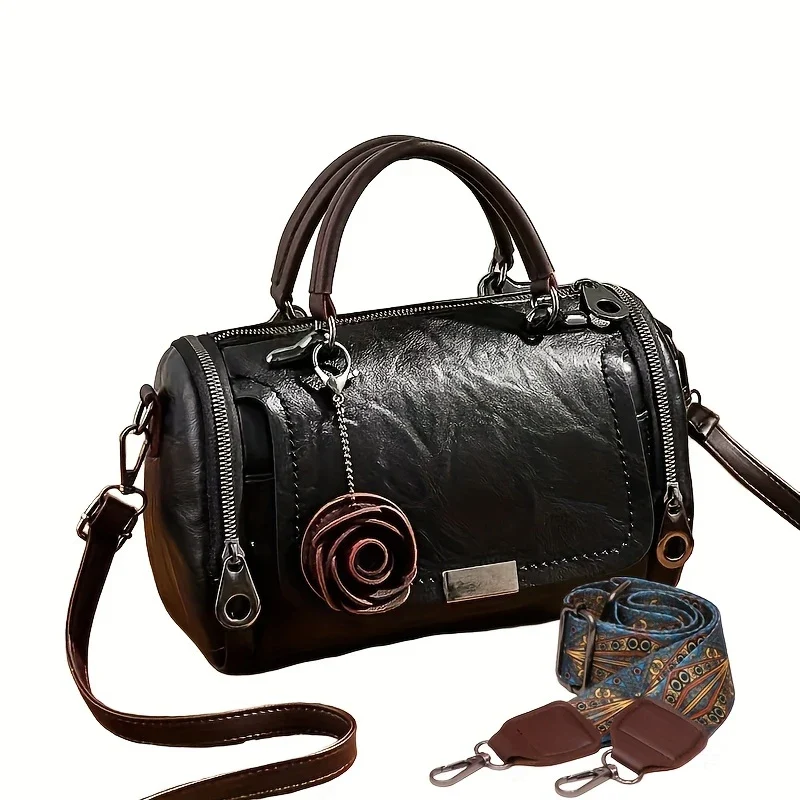 BELLEVA BLOOM™ — WOMEN’S BOSTON HANDBAG WITH FLOWER PENDANT - Image 10