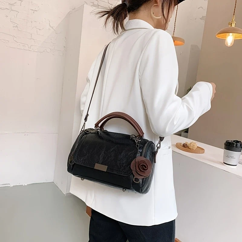 BELLEVA BLOOM™ — WOMEN’S BOSTON HANDBAG WITH FLOWER PENDANT - Image 7