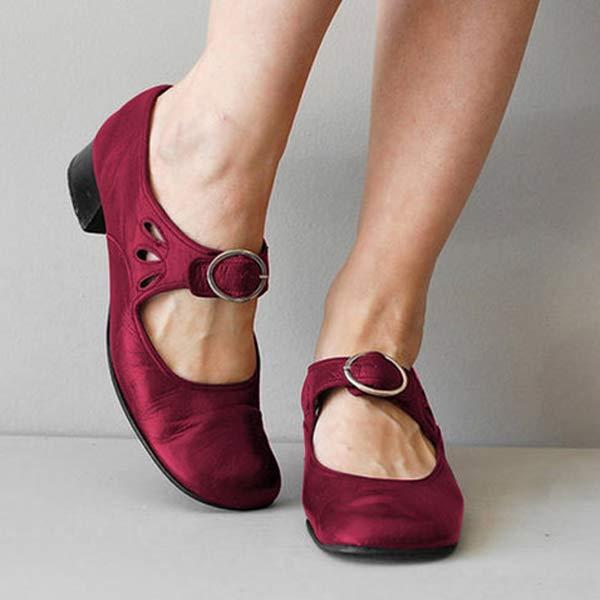 BIANCA™ WEDGE LEATHER ORTHOPEDIC BUCKLE SANDALS - Image 4