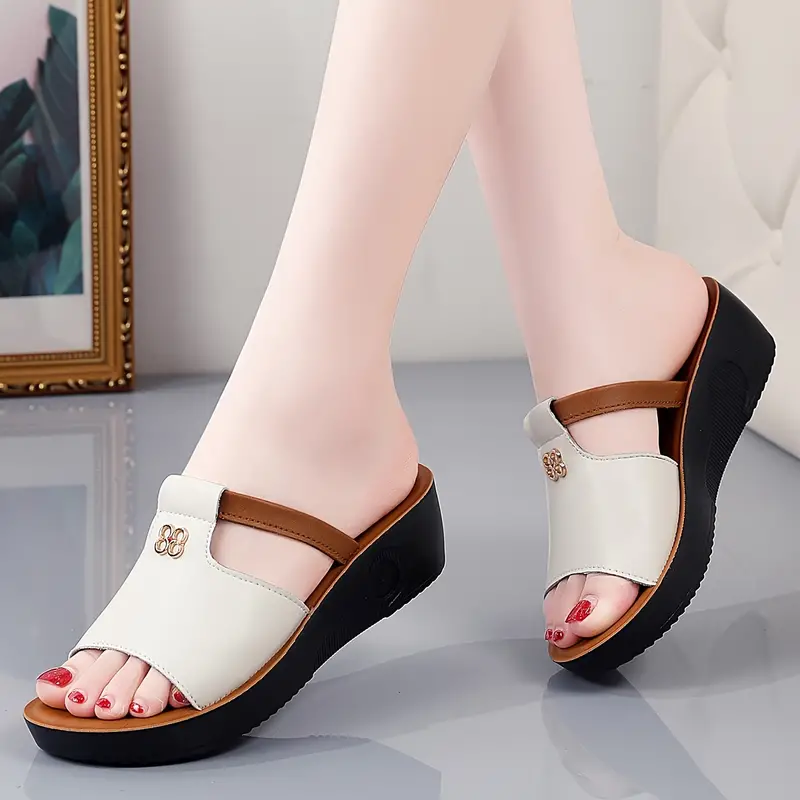 BINYA™ WOMEN'S CUT-OUT WEDGE SANDALS - Image 4