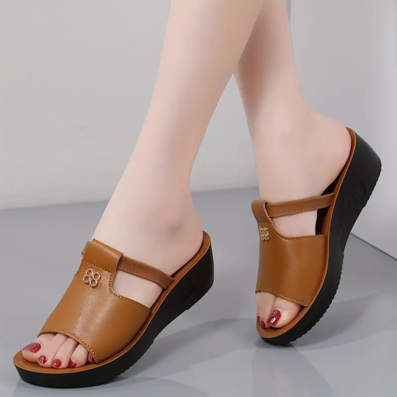 BINYA™ WOMEN'S CUT-OUT WEDGE SANDALS - Image 6
