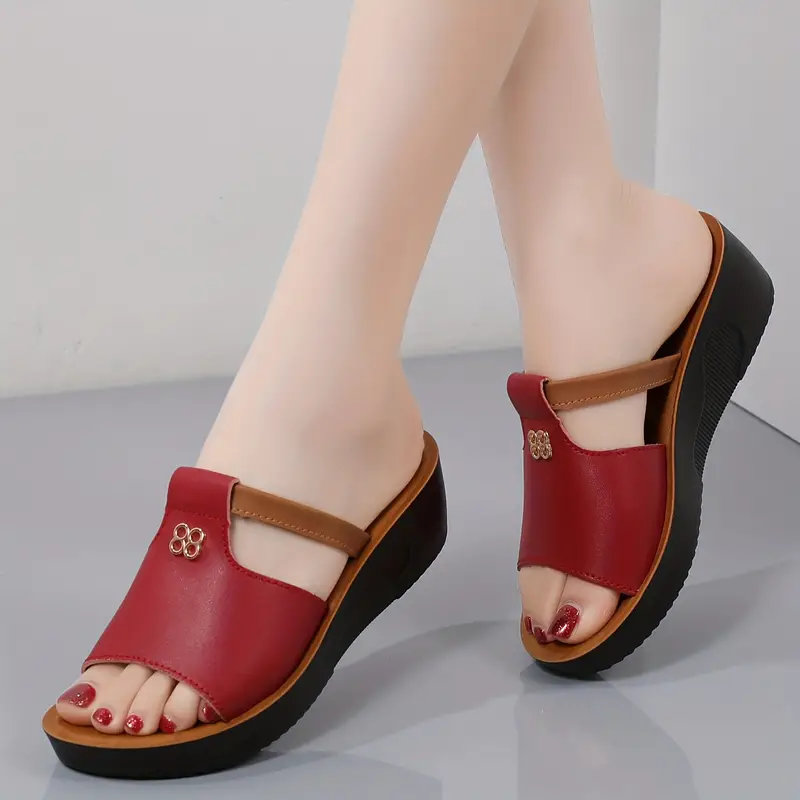 BINYA™ WOMEN'S CUT-OUT WEDGE SANDALS - Image 9