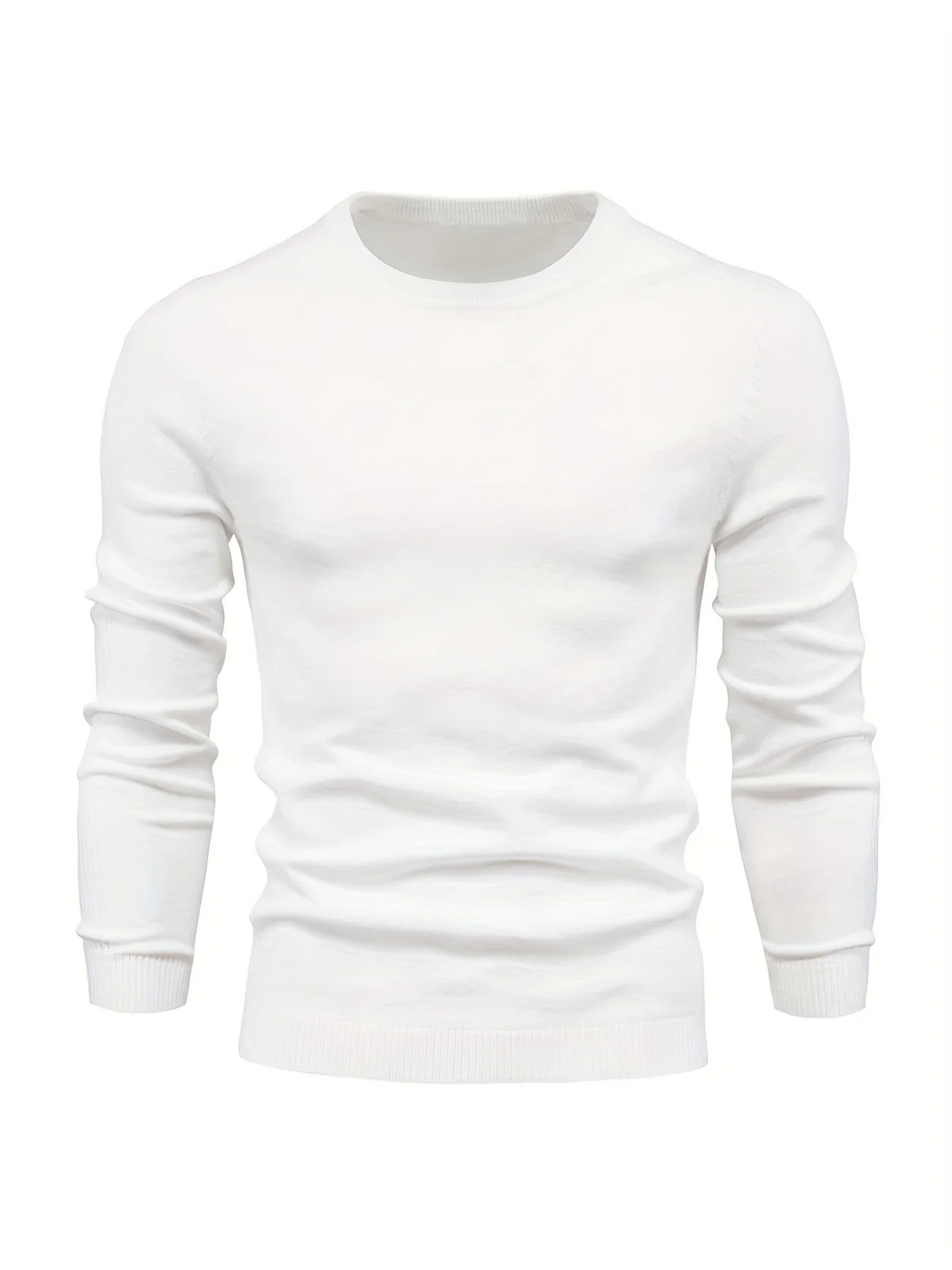 BRANDFORD KNIT™ — MEN’S CASUAL SOLID KNITTED CREW NECK SWEATER - Image 10