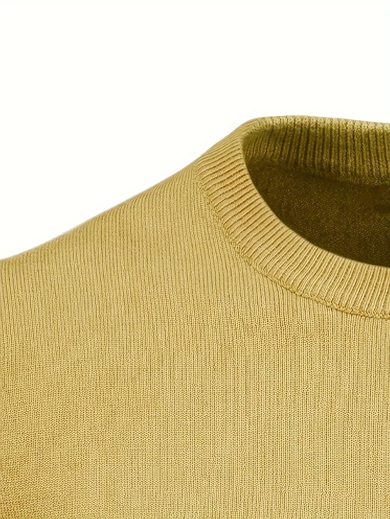 BRANDFORD KNIT™ — MEN’S CASUAL SOLID KNITTED CREW NECK SWEATER - Image 5