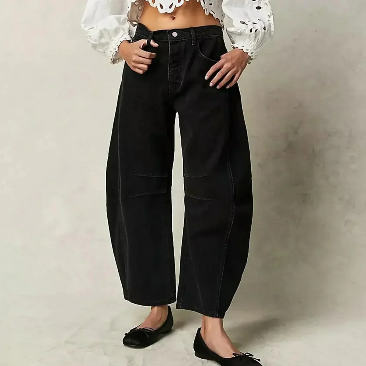CALVÉA™ WIDE-LEG HIGH-WAIST JEANS - Image 3