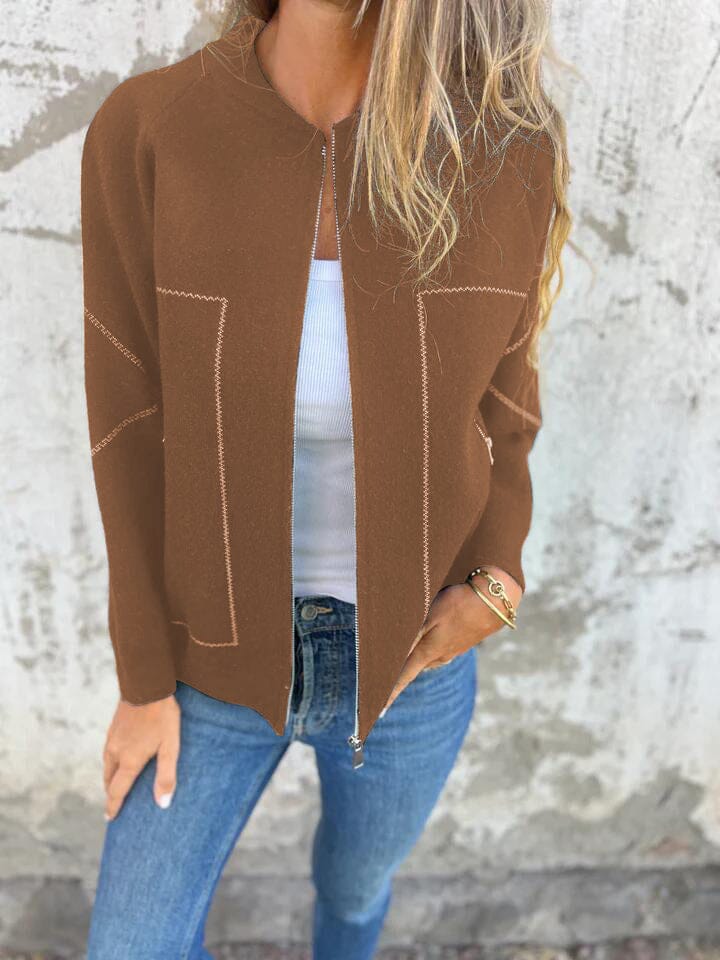 CASSIE - CASUAL ZIP VEST - Image 7