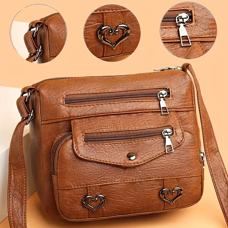 CELESTE™ QUILTED MESSENGER CROSSBODY BAG - Image 12