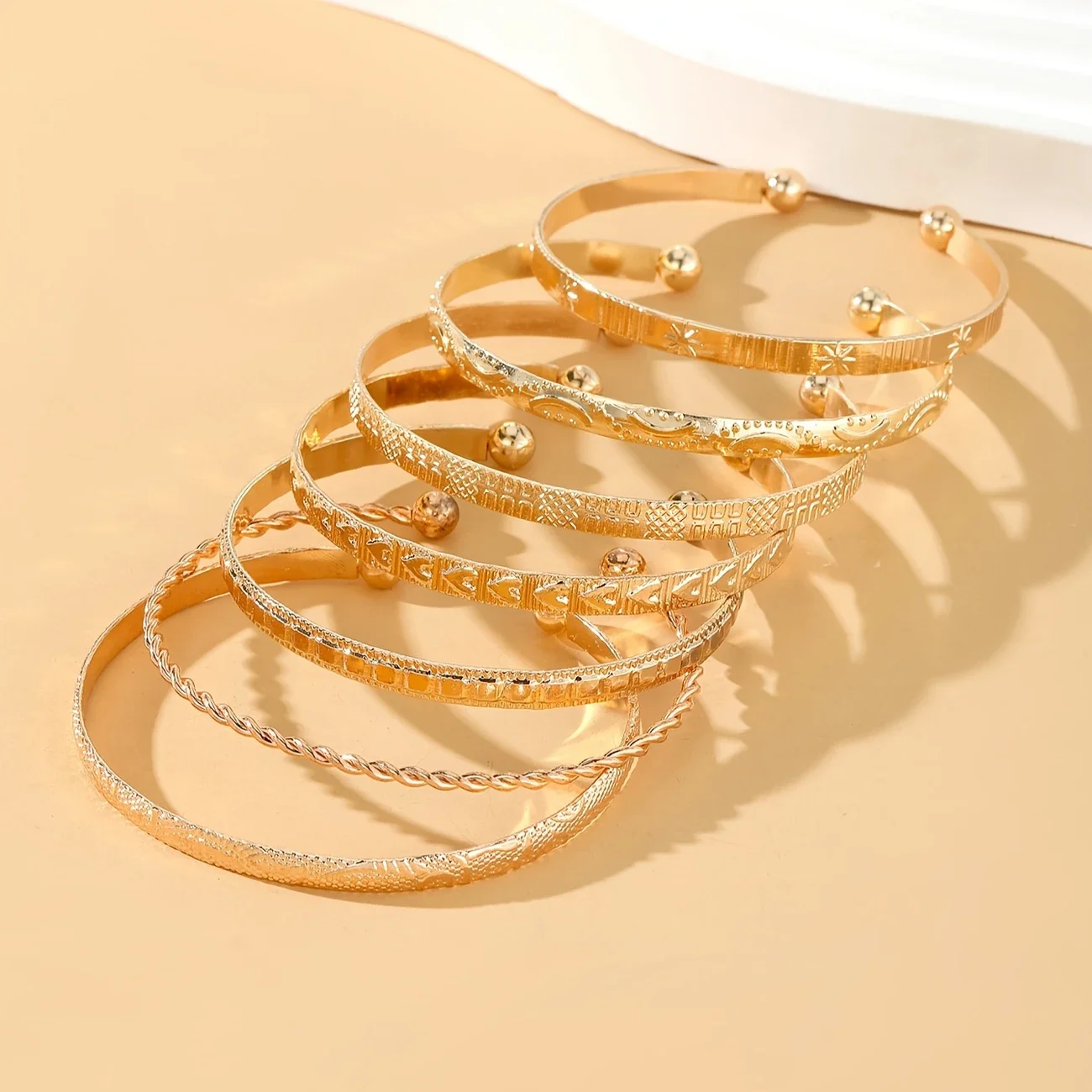 CELESTINA AURA™ — 7PCS LUXURY METAL SIX-POINTED STAR BRACELET SET - Image 4