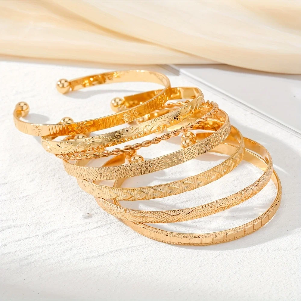 CELESTINA AURA™ — 7PCS LUXURY METAL SIX-POINTED STAR BRACELET SET - Image 6