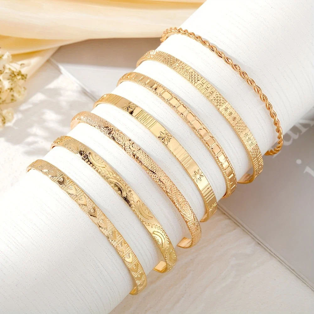 CELESTINA AURA™ — 7PCS LUXURY METAL SIX-POINTED STAR BRACELET SET - Image 7