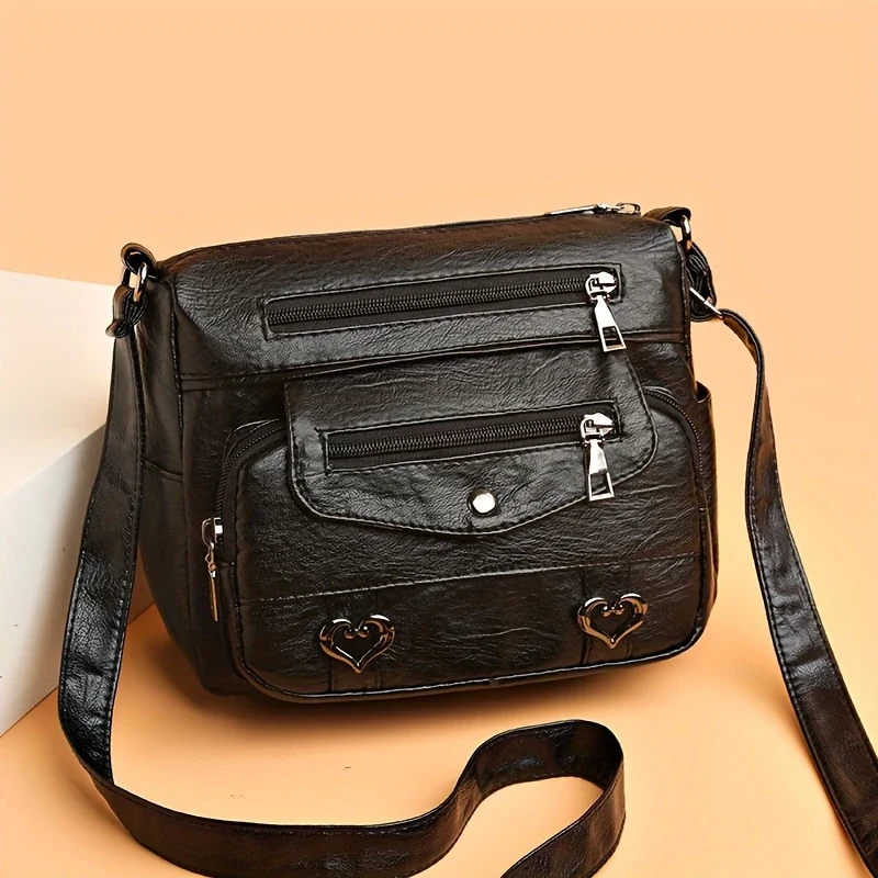 SWEETHEART CHARM™ — CHIC HEART CHARM CROSSBODY BAG FOR WOMEN - Image 3