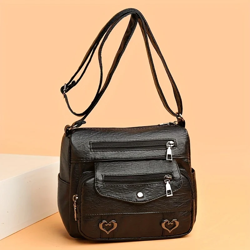 SWEETHEART CHARM™ — CHIC HEART CHARM CROSSBODY BAG FOR WOMEN - Image 4