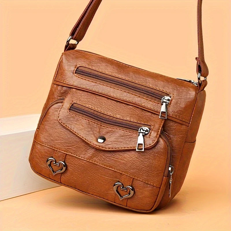 SWEETHEART CHARM™ — CHIC HEART CHARM CROSSBODY BAG FOR WOMEN - Image 7