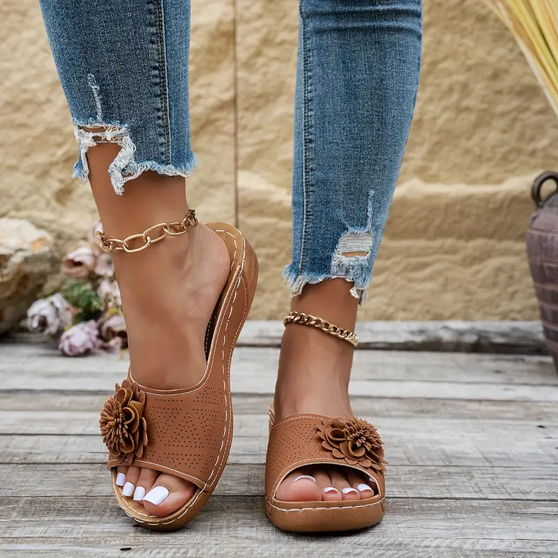 CLERA™ FLORAL OPEN TOE ORTHOPEDIC SANDALS - Image 4