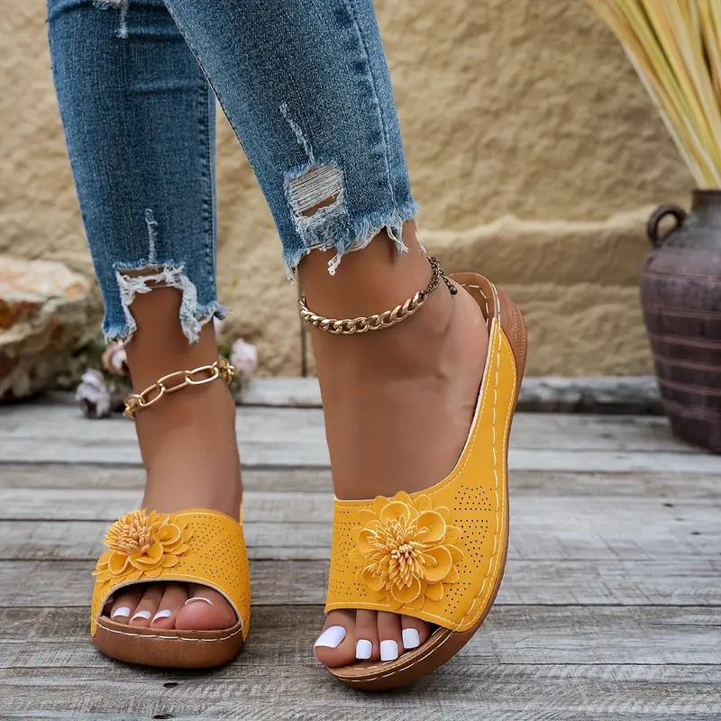 CLERA™ FLORAL OPEN TOE ORTHOPEDIC SANDALS - Image 5