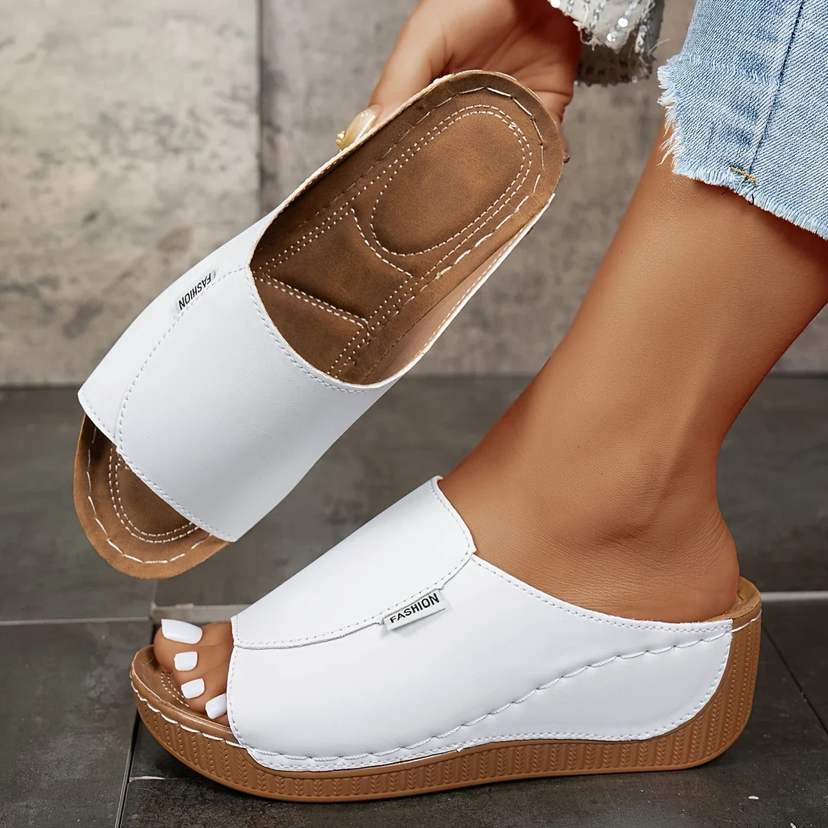 COLAC™ OPEN TOE PLATFORM ORTHOPEDIC SANDALS - Image 2