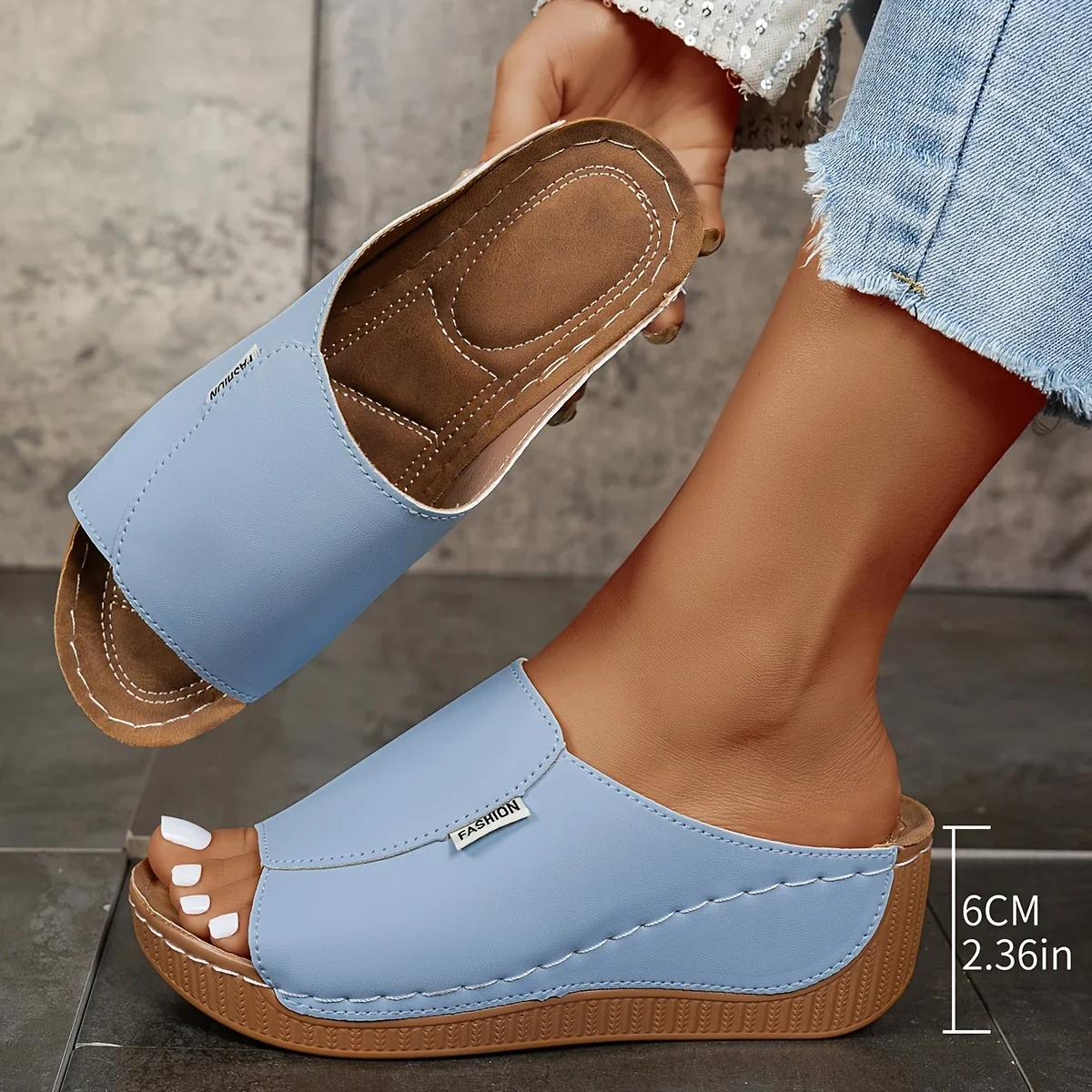 COLAC™ OPEN TOE PLATFORM ORTHOPEDIC SANDALS - Image 4