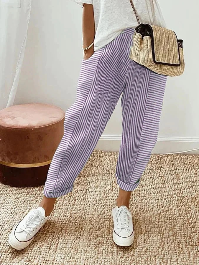 WOMEN STRIPE PANTS - Image 3