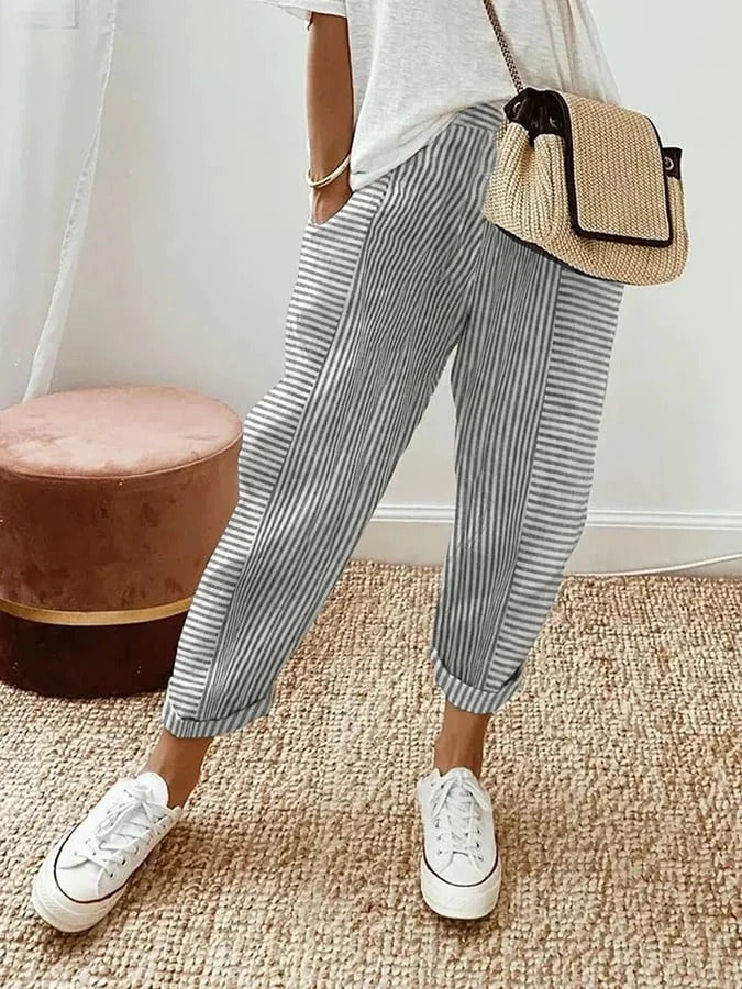 WOMEN STRIPE PANTS - Image 4